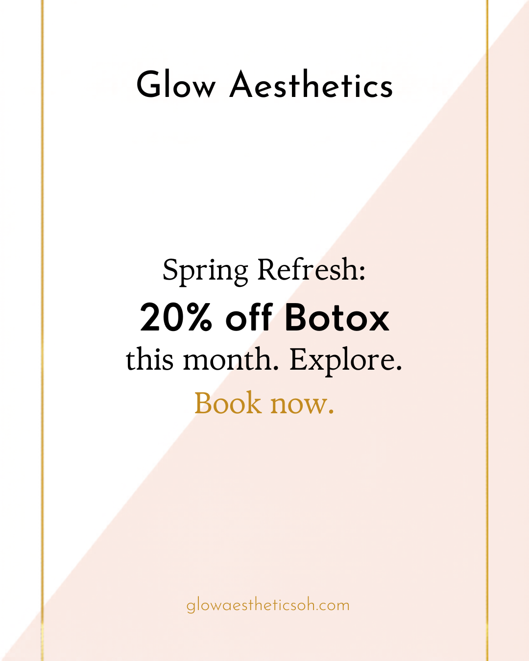 Glow Aesthetics - Spring Refresh 20% off Botox